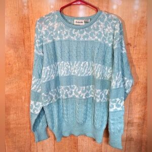 Ryan Seacrest Distinction Crew Neck Sweater - Light Blue